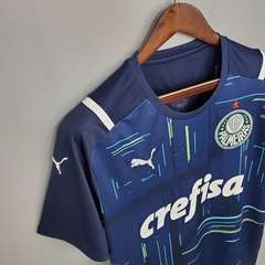 Camisa de Goleiro Palmeiras I 21/22 s/n° Torcedor Puma Masculina - Marinho - loja online