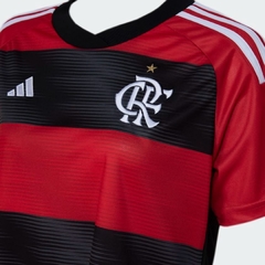 Camisa Flamengo I 23/24 s/n° Torcedor Adidas Feminina - Vermelho+Preto - Kamikaze Camisas