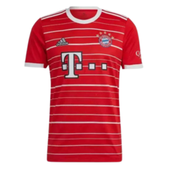 Camisa Bayern de Munique Home 22/23 s/n° Torcedor Adidas Masculina - Vermelho