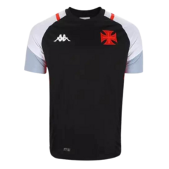 Camisa Vasco da Gama Goleiro 23/24 s/n° Treino Kappa Masculina - Preto+Branco