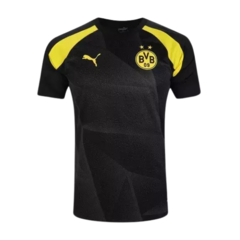 Camisa Borussia Dortmund 23/24 s/n° Pré Jogo Puma Masculina - Preto+Amarelo