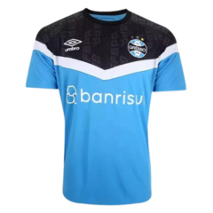 Camisa Grêmio 23/24 s/n° Treino Umbro Masculina - Azul+Preto