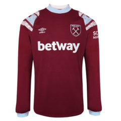 CAMISA MANGA LONGA WEST HAM UNITED 2023, UNIFORME TITULAR, UMBRO