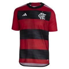 Camisa Flamengo I 23/24 s/n° jogador Adidas Masculina - Vermelho+Preto