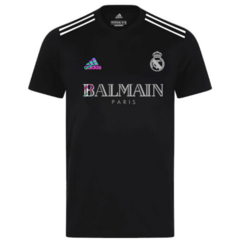 Camisa Real Madrid x Balmain 23/24 Refletiva Preta -Versão Torcedor