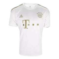 Camisa Bayern de Munique Away 22/23 s/n° Torcedor Adidas Masculina - Branco+dourado