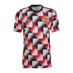 Camisa Pré-jogo Manchester United - Vermelho+Branco