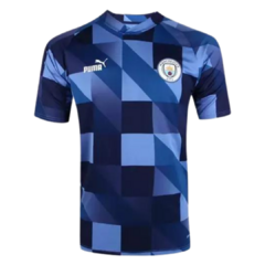 Camisa Manchester City 23/24 s/n° Pré Jogo Puma - Azul