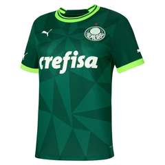 Camisa Palmeiras I 23/24 s/nº Torcedor Puma Feminina - Verde escuro