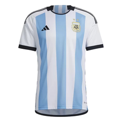 Camisa Seleção Argentina Home 22/23 s/n° Torcedor Adidas Masculina - Branco+Azul