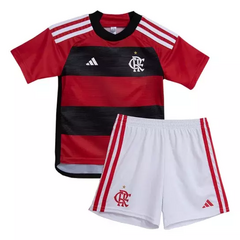 Kit Flamengo Infantil I 23/24 s/n° Torcedor Adidas - Preto+Branco