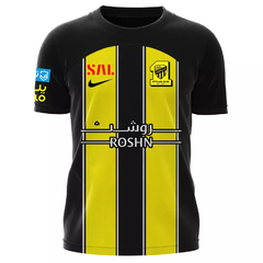 Camisa Al-Ittihad Home 23/24 sn° Torcedor Nike Masculino - Amarelo e Preto