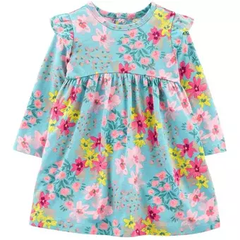 Vestido Manga larga Floreado Niña Carters