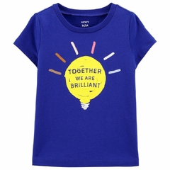 Camiseta Carter´s azul menina