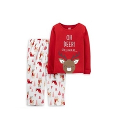 Pijama de lã de manga comprida para bebês e crianças da Carter's Vermelho Child of Mine