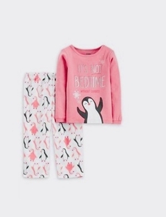 Pijama de lã de manga comprida para bebês e crianças da Carter's Pinguim Child of Mine