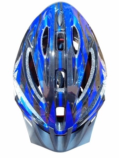 CASCO ECONOMICO PROX HELMET ROJO Y AZUL