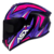 CAPACETE ASX VECTOR PRETO BRILHO / LILÁS / ROSA