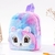 Mini Mochila Pelúcia Gatinha Fofa