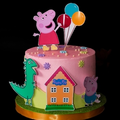 peppa house en buttercream