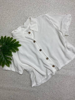 Crooped camisa Off white (Nova) na internet