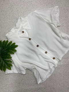 Crooped camisa Off white (Nova)