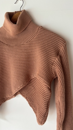 Tricot Cropped Bege TAM ÚNICO NOVO - comprar online