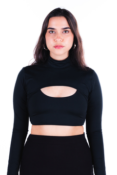 Cropped Manga Longa Duas Peças - comprar online