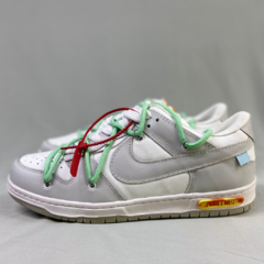tenis-nike-dunk-low-off-white-lot-16-cinza