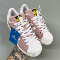 tênis-adidas-superstar-rose-rosa-e-branco