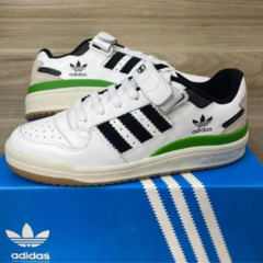 tênis-adidas-forum-low-branco-com-preto-e-verde