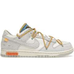 tenis-nike-dunk-low-off-white-lot-50-cinza