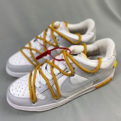 tenis-nike-dunk-low-off-white-lot-50-cinza