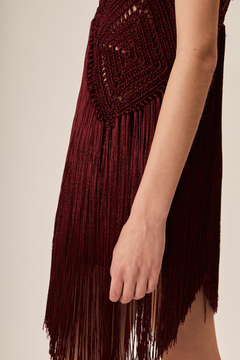 Image of Crochet Fringes Mini Dress Pre Order