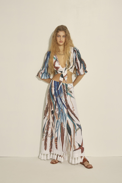 Iruya Wrap Tasseled Skirt - buy online