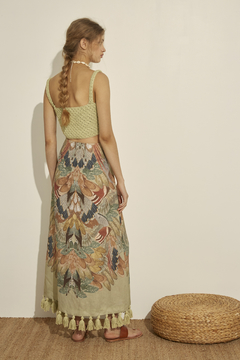Uquia Wrap Tasseled Skirt - buy online