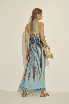 Iruya Tasseled Strapless Dress on internet