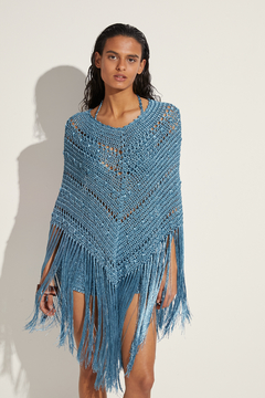 Crochet Long Triangle Poncho Pre Order - online store
