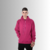 Moletom Hoddie Canguru Liso Felpado 2 Cabos Magenta