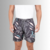 Short Praia Estampado Com Elastano Folhagem Dark