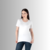 Camiseta T-Shirt Algodão Egípcio Feminina Premium Branco na internet