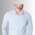 Camisa Manga Longa Super Slim Listrado Azul/Branco - comprar online