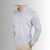 Camisa Manga Longa Slim Fit Button Down Listras Marinho/Branco - comprar online