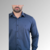 Camisa Social Comfort Fil a Fil Marinho - comprar online