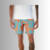 Short Praia Estampado Com Elastano Pipa Laranja/Turquesa - comprar online