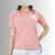 Camiseta Feminina T-Shirt Baby Long Gola Redonda Rosa Bebê - comprar online