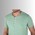 Camiseta Henley Egípcio Gola Padre Verde Claro - comprar online