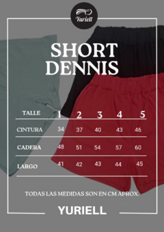 Short lino DENNIS - tienda online