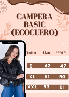 Campera Ecocuero Basic - Yuriell