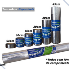 Fita Manta Asfáltica Aluminizada Vedação Telhado 10cmx10m - comprar online